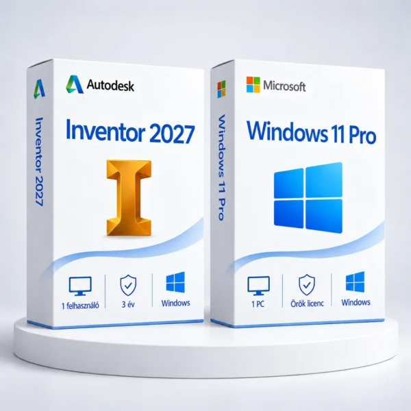 Windows 11 Pro (örök) + Autodesk Inventor 2027 (3 év)