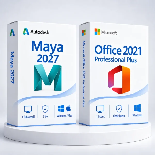 Office 2021 Pro Plus (örök) + Autodesk Maya 2027 (3 év)