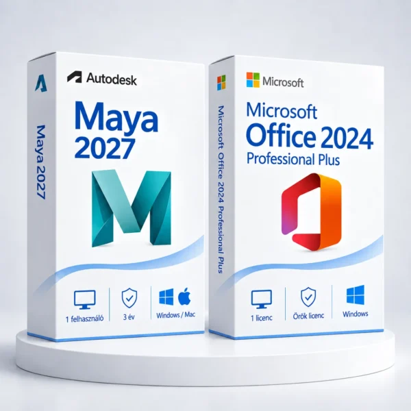 Office 2024 Pro Plus (örök) + Autodesk Maya 2027 (3 év)