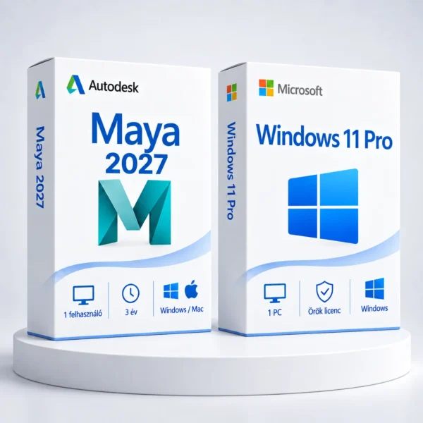Windows 11 Pro (örök) + Autodesk Maya 2027 (3 év)