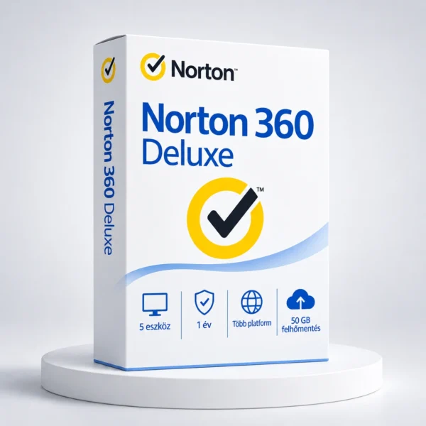 Symantec Norton 360 Deluxe 50GB HUN (1 User/5 Device/1 Year) (21416689)