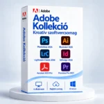 Adobe Kollekció Windows-csomag: Photoshop 2026, Illustrator 2026, Lightroom Classic 2026, InDesign 2026, Acrobat 2025 Pro és Premiere Pro 2025.